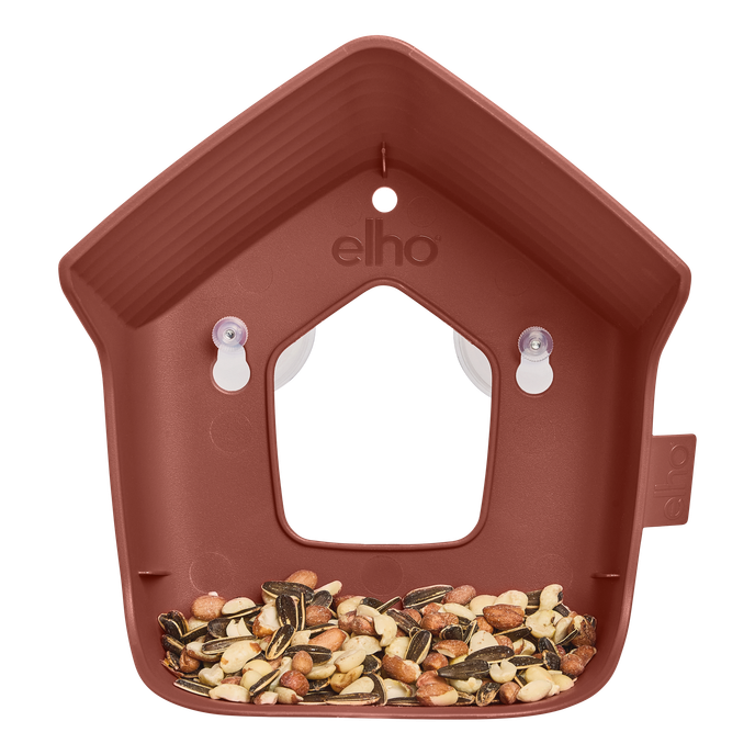 cosy window feeder 23cm tuscan red